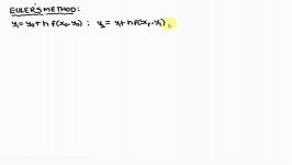 آنالیزعددی روش اویلر Numerical Analysis Euler