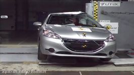 تست تصادف پژو ۲۰۸ توسط موسسه Euro NCAP