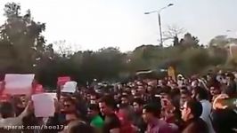 تجمع مردم اهواز در اعتراض به قطع آب، برق تلفن مقابل استانداری