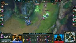 CLG vs FOX Highlights Game 2 NA LCS 2017 Spring W4D2 Counter Logic Gaming vs Echo Fox