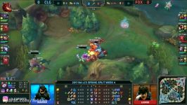 CLG vs FOX Highlights Game 1 NA LCS 2017 Spring W4D2 Counter Logic Gaming vs Echo Fox