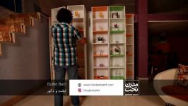 کم جا تخت دکور  Buffet wall Bed