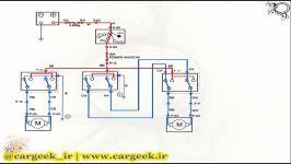 مدار شیشه بالابر پراید