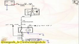 مدار گرمکن شیشه عقب پراید