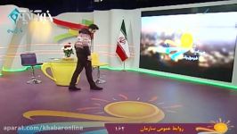 شیرین کاری خجالت آور علی ضیا روی آنتن زنده شبکه یک