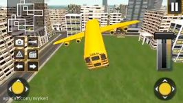 Flying School Bus Simulator 3D