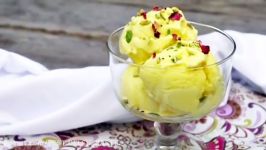 آموزش بستنی زعفرانی در منزل how to make ice cream saffron