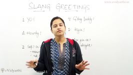 Slang Greetings in English  Basic English Lesson