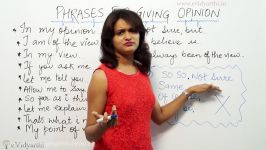 Basic English Speaking Lesson Phrases for Giving Opinion