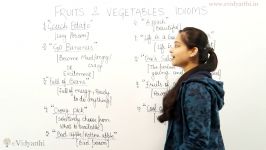 Basic English Lesson Fruit and Vegetables IDIOMS in English