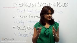 5 English Speaking Rules  English Speaking Lesson