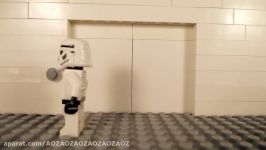 Lego Star Wars elevator. Funny lego stop motion animation.