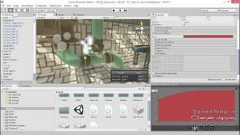 آموزش فارسی بازی سازی سه بعدی یونیتی Unity  ایجاد دود بخار سیستم ذرات particle