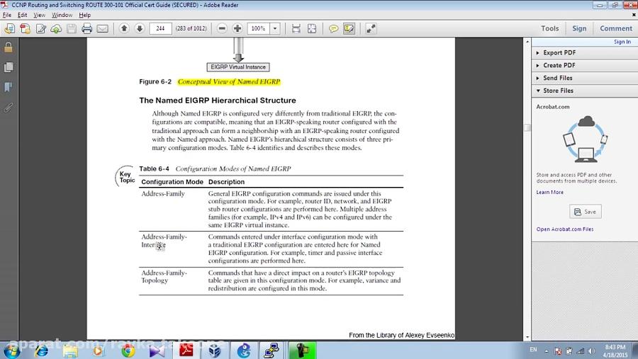 ccnp Route v2 6.1. name based EIGRP