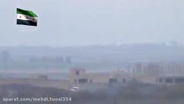 انهدام ماشین مهمات داعش توسط ارتش آزادبا موشک تاو