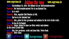 Learn German  Dialog  Asking the way