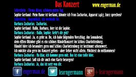 Deutsch Lernen  Dialog  Das Konzert