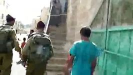 دستگیری کودک 5 ساله فلسطینی به جرم پرتاب سنگ توسط سربازان رژیم غاصب صهیونیستی