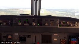 Fokker 100 Cockpit Landing SBCF