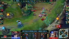 ROC vs FNC Highlights Game 3 EU LCS 2017 Spring W3D3 Roccat vs Fnatic