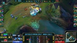 ROC vs FNC Highlights Game 2 EU LCS 2017 Spring W3D3 Roccat vs Fnatic