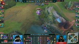 CLG vs TSM Highlights Game 2 NA LCS 2017 Spring W3D2 Counter Logic Gaming vs Team SoloMid