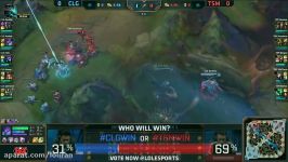 CLG vs TSM Highlights Game 1 NA LCS 2017 Spring W3D2 Counter Logic Gaming vs Team SoloMid