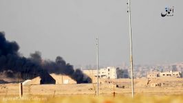 وكالة اعماق  فیدیو یظهر تدمیر طائرتین حربیتین داخل مطار دیر الزور أمس