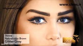 لنز رنگی بلا دیاموند Glitter Grey  سی لنز