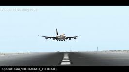 فرود در شرایط جوی نامناسب X Plane 10