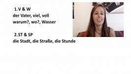 GERMAN PRONUNCIATION 11 Learn to Pronounce Z W and V SP and ST ✌️✌️✌️