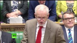 May vs Corbyn in her first PMQs FULL