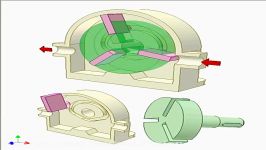 Pump of fixed disk cam