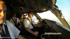 Boeing 747 Cockpit landing at Mexico City