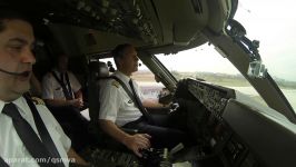 Piloting Boeing 747 out of Paris