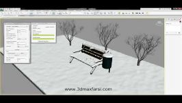 آموزش ساخت برف تری دی مکس Making Snow 3DSMax plugin