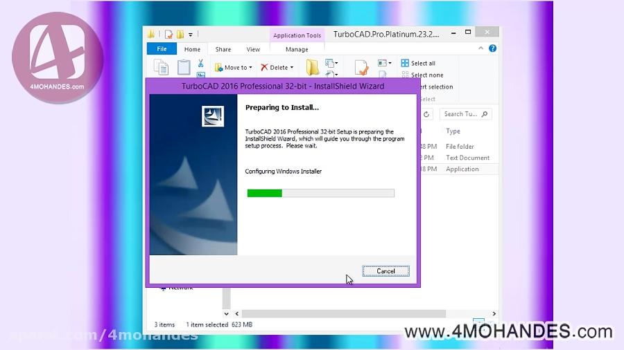 راهنمای نصب نرم افزار TurboCAD Pro 4MOHANDES.com