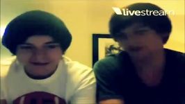 Harry and Louis singing Barbie Girl Twitcam