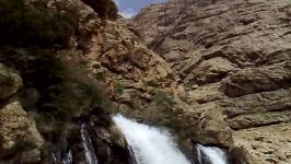 جانباز علی توکلی در آبشار چکان الیگودرز