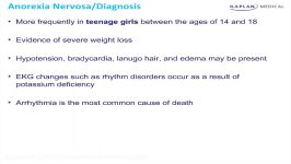 USMLE® Step 2 Psychiatry Eating and Sleep Disorders