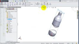 آموزش طراحی یک بطری نوشابه در سالیدورکSolidWork