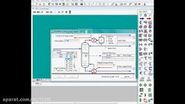 فیلم آموزشی شبیه سازی برج تقطیر نرم افزار Aspen HYSY
