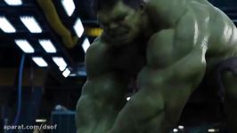 فیلم The Avengers  هالک عصبانی می شود Thor vs. Hulk