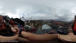 Roller Coaster 360 Virtual Reality  The X2 at Six Flags