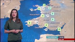 Behnaz Akhgar  BBC Wales Weather 09Feb2017 HD