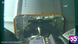 لحظه اتصال فضاپیمای دراگون به ایستگاه فضایی بین المللی