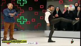 خندوانه مسابقه جالب شوت زنی میثاقی رامبد جوان