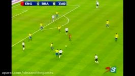 Ronaldinho nutmeg on Gerrard and no look pass England vs Brazil 2007 Friendly