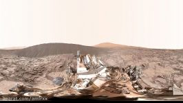 فیلم 360 درجه کنجکاوی مریخ نورد ناسا در Namib Dune