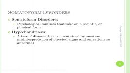 Somatoform Disorders